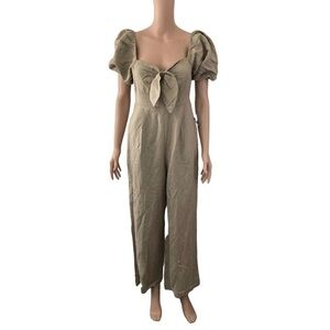 En Saison Linen Blend Jumpsuit Size M NWT